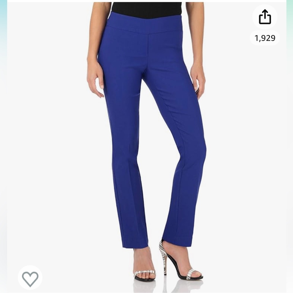 Rekucci women’s dress slacks in Sapphire. Size 10. Gently worn.